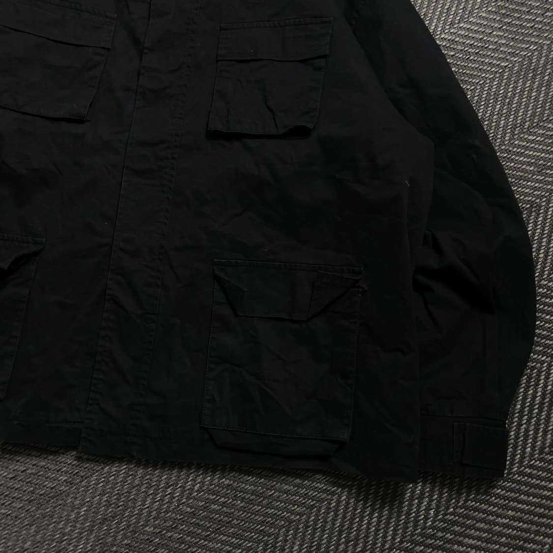 SCENT 미니멀 포켓 워크 셔츠 자켓 블랙 y 4606 상품이미지3