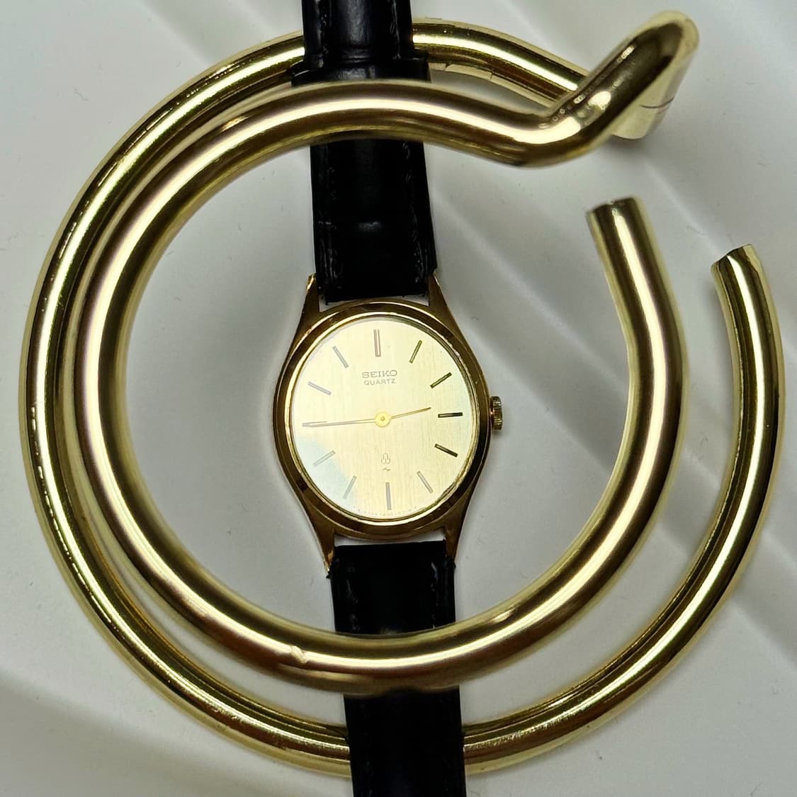 80's90's 세이코 빈티지 금장 라운드 드레스 시계 상품이미지7