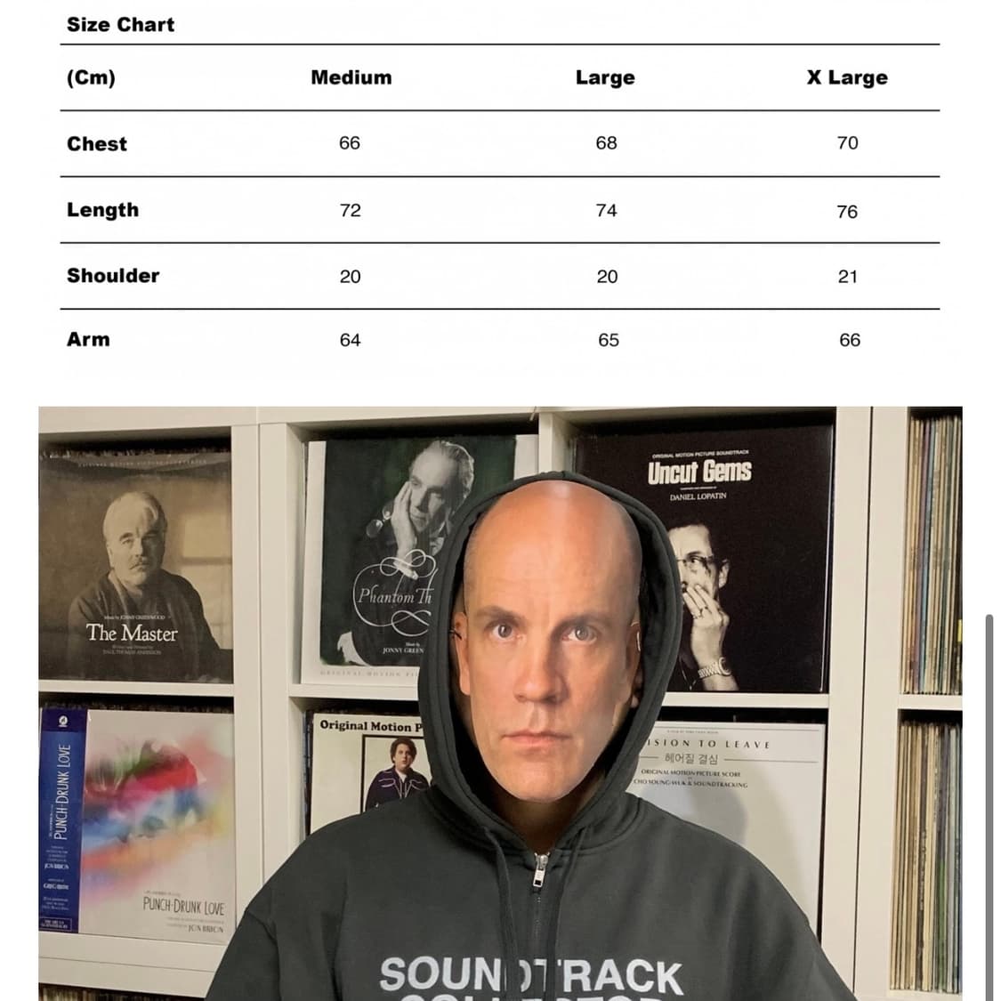 사운즈굿 Soundtrack Collector 후드집업 차콜 M 상품이미지6