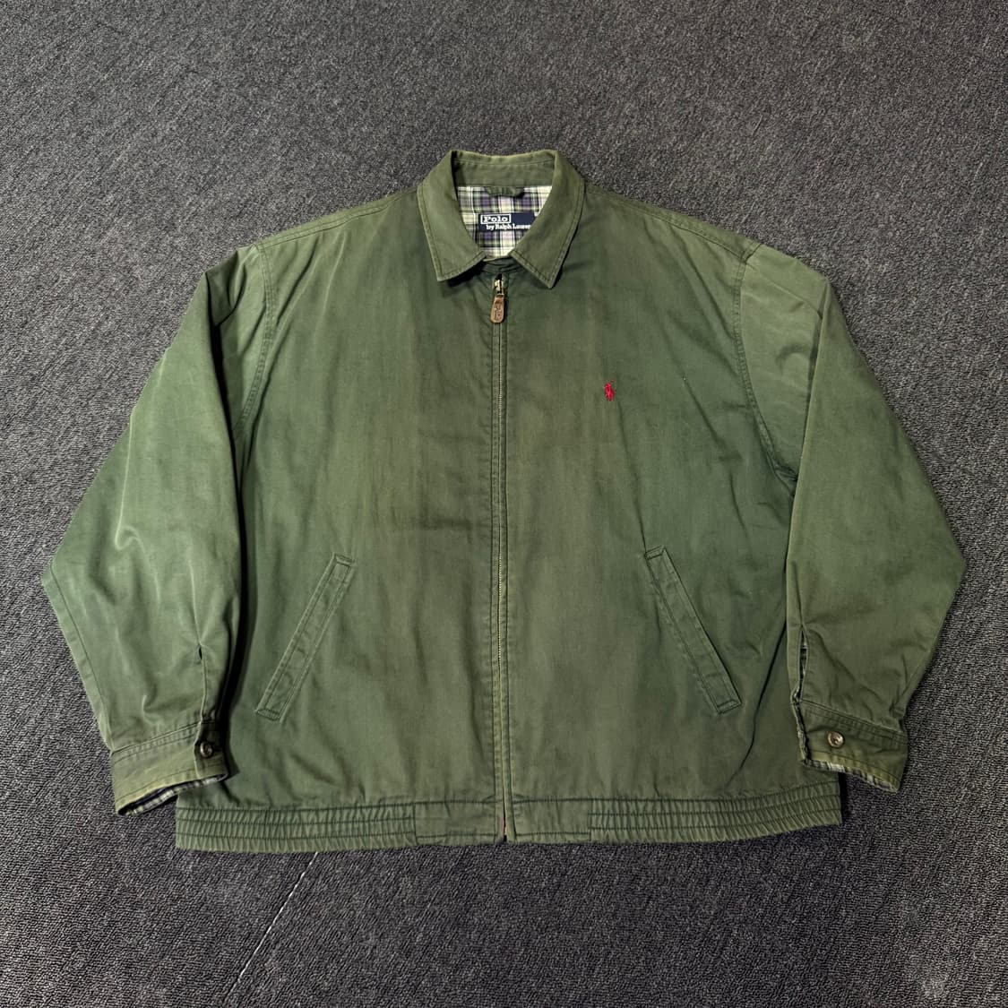폴로 그린 레드 빈티지 자켓 상품이미지1
