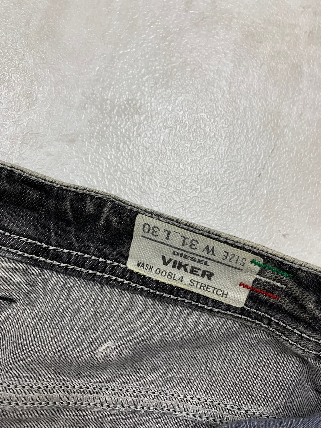 디젤 빈티지 블랙 데님 팬츠  상품이미지5