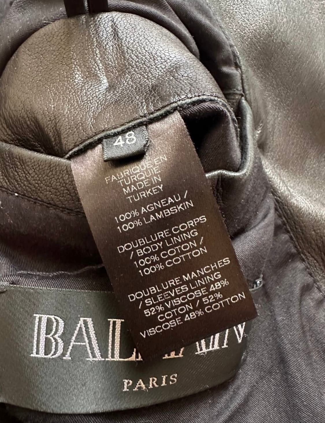 Balmain 레더 자켓 With Straps 상품이미지6