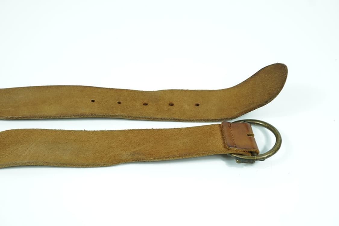 빈티지 브라운 리얼레더 링버클 벨트 상품이미지6