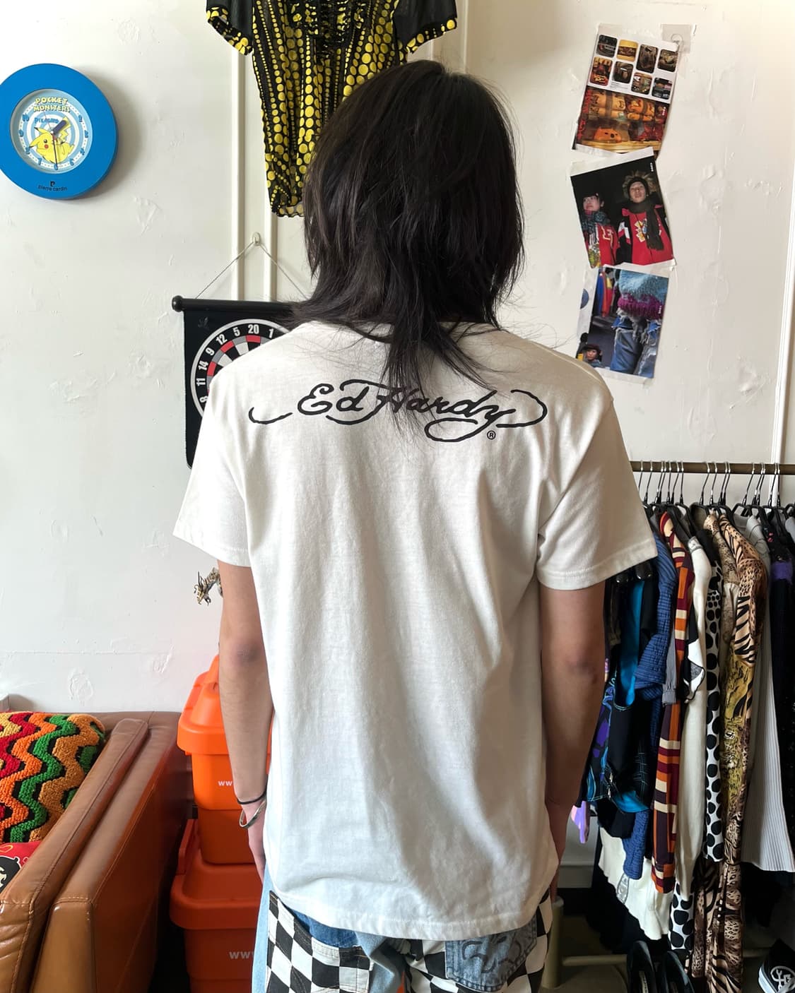 2000s ED hardy Gothic Cross T-Shirt 상품이미지3