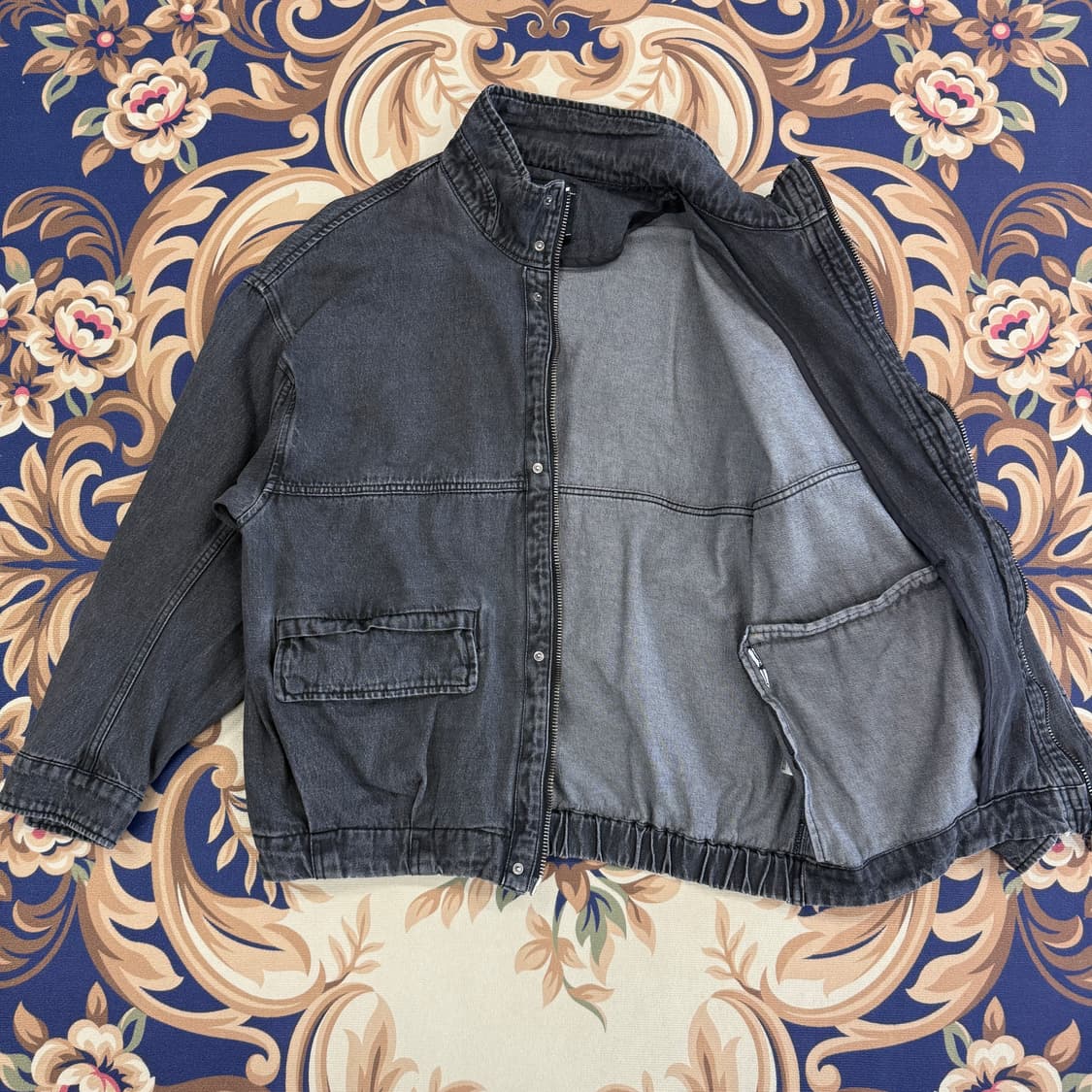 (XL)일꼬르소 ILCORSO 흑청 데님자켓(2WAY지퍼) 상품이미지3