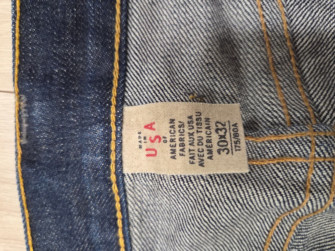 RRL 더블알엘 셀비지 데님 팝니다. 30/32 상품이미지3