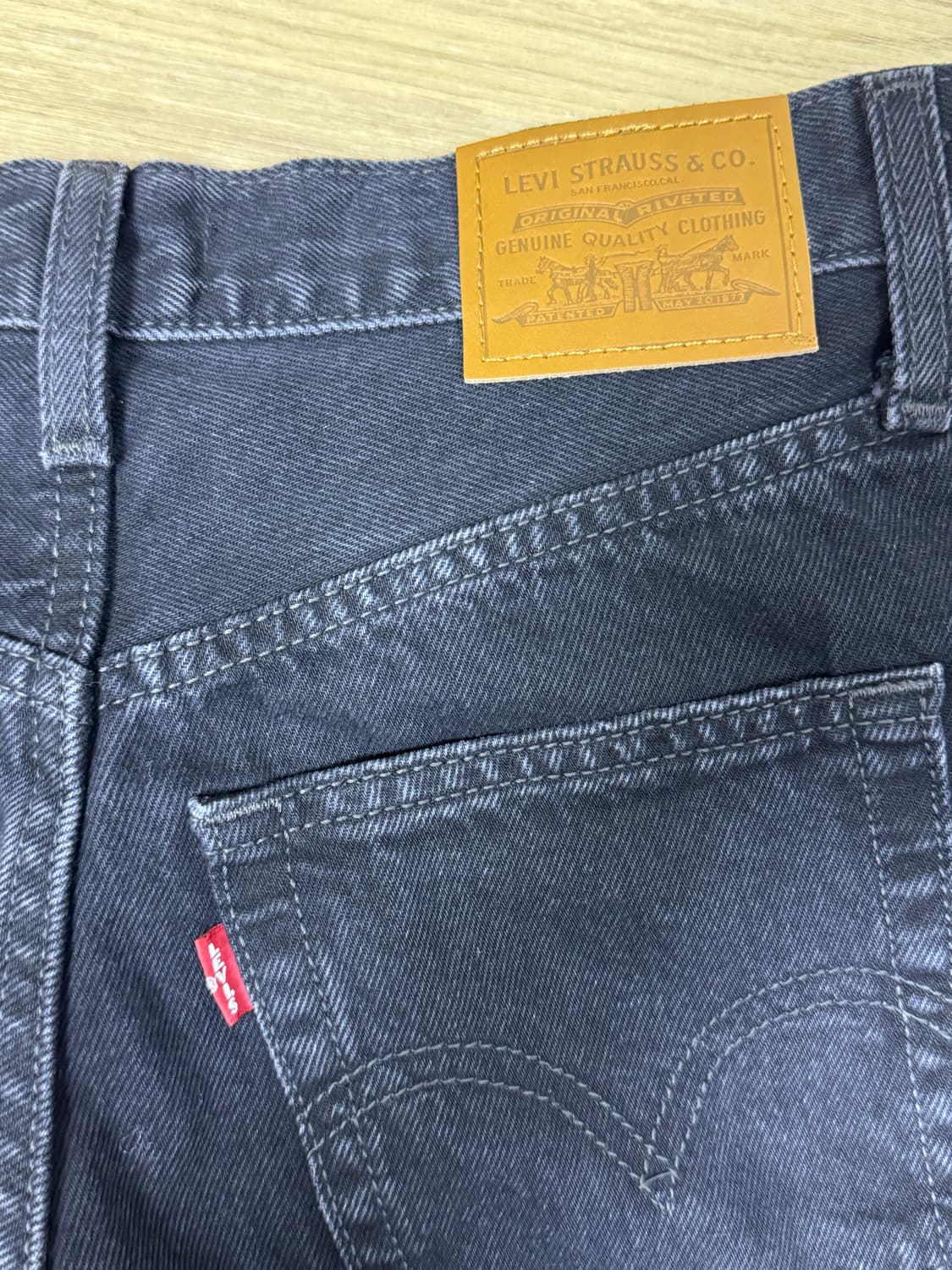 리바이스 프리미엄 립케이지 와이드핏 데님 팬츠 25 A6081-0001 상품이미지10