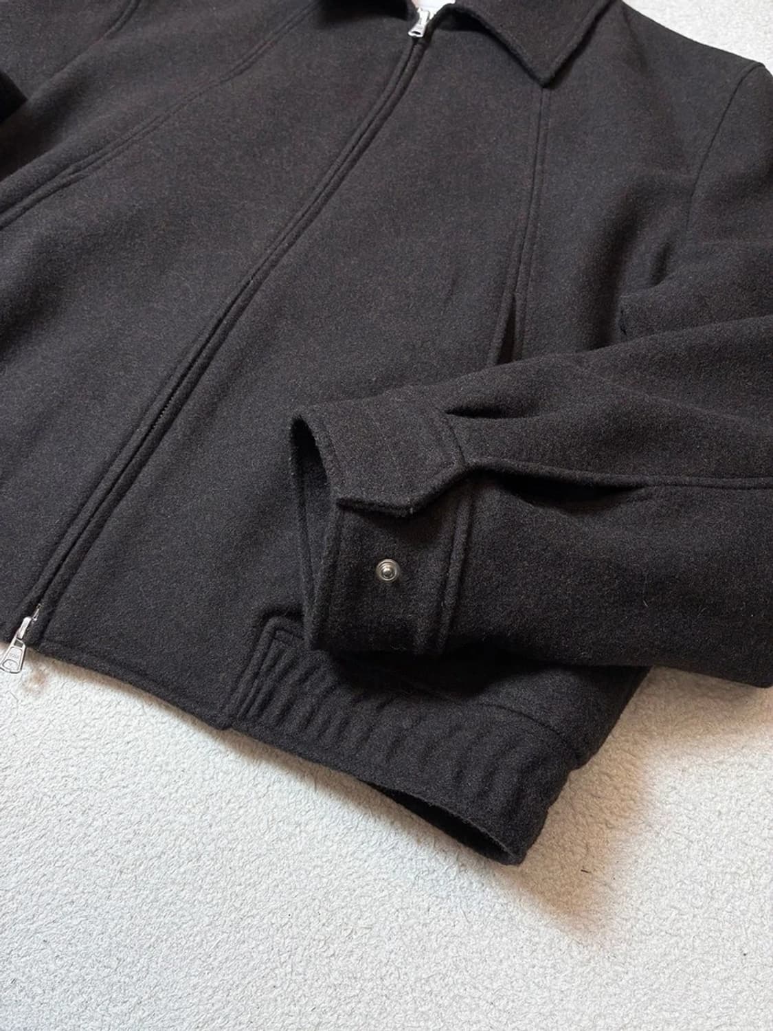 비슬로우 BESLOW 투웨이 울 블렌드 블루종 자켓 PN7744 상품이미지4