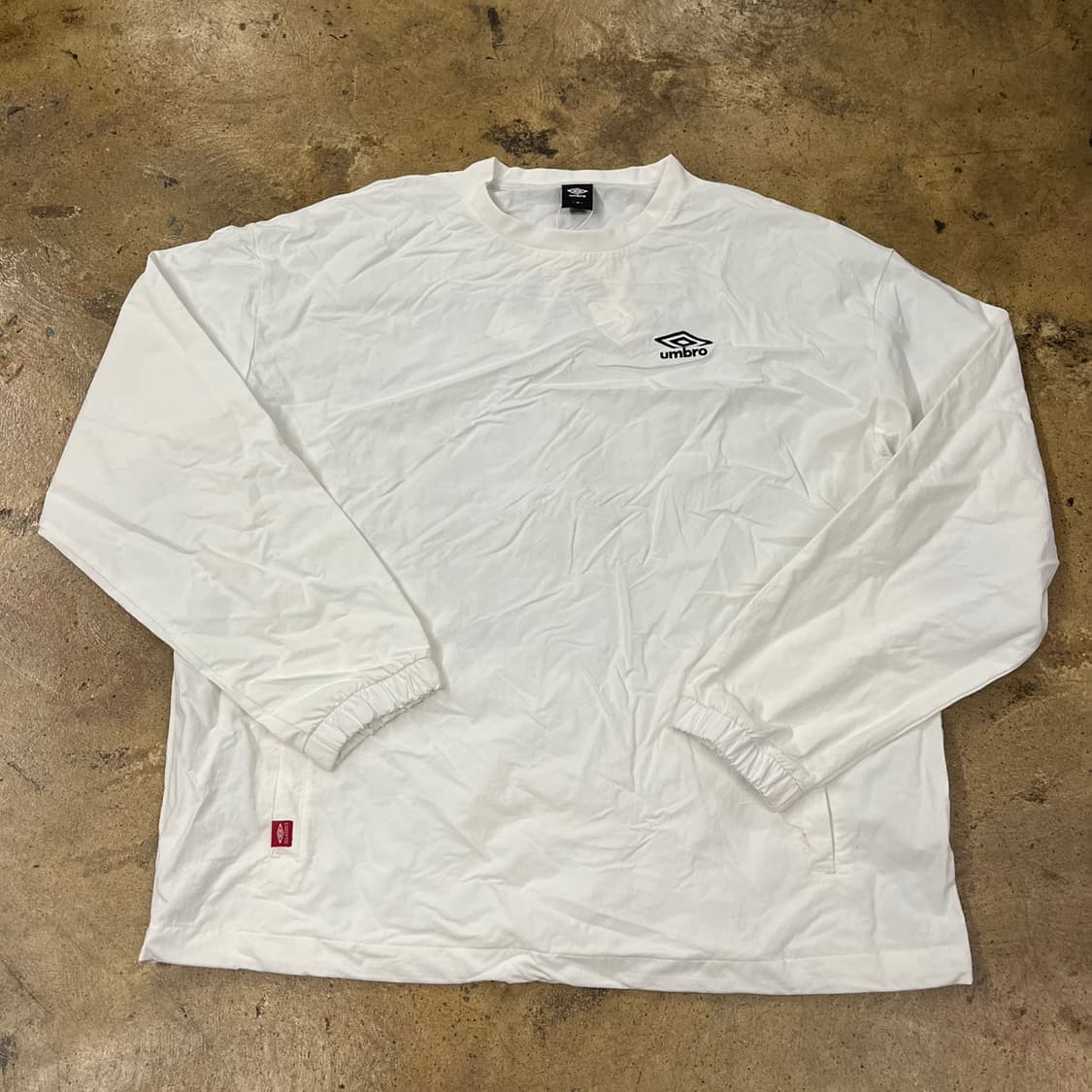[정품/2XL] 엄브로 화이트 긴팔 티셔츠 b19 상품이미지2