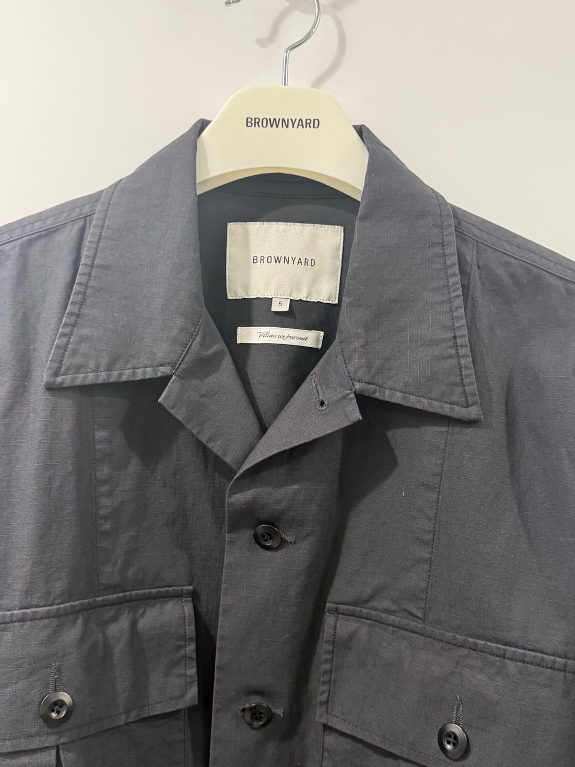 브라운야드 밀리터리 서츠 자켓 상품이미지5
