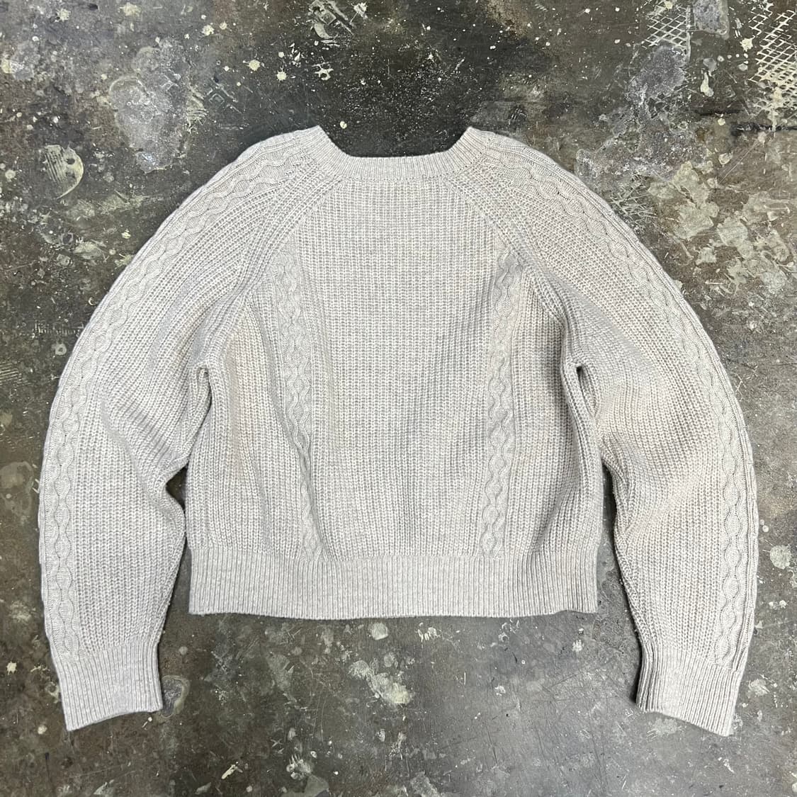 F) 지컷 케이블 니트 스웨터 상품이미지4