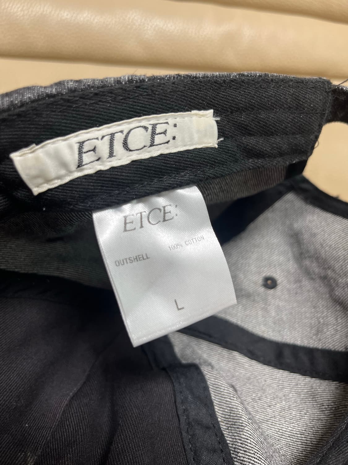ETCE 모자 ANARCHY WASHED CAP (CHARCOAL) 상품이미지4