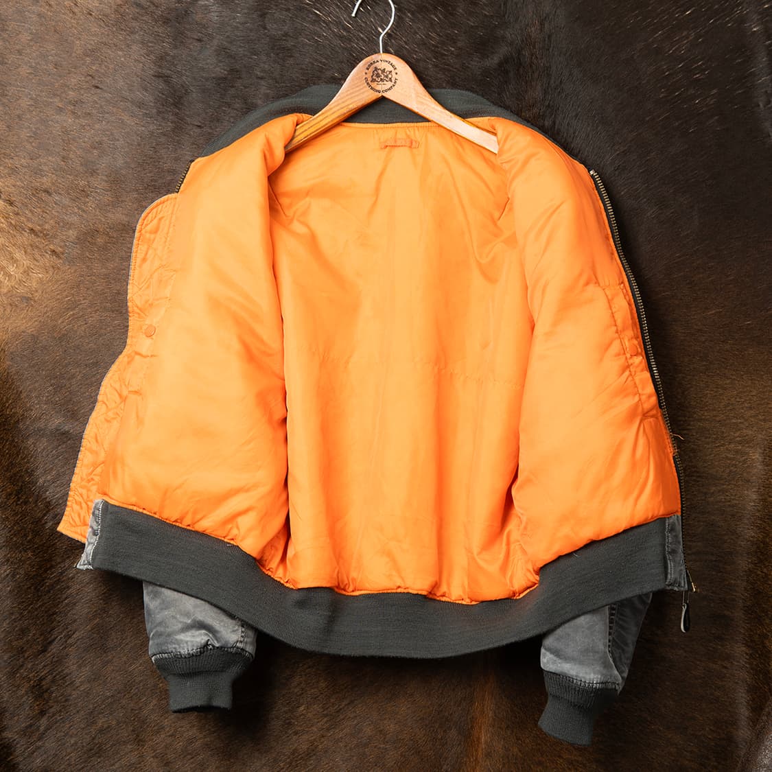 [M] 00s MACHOPE MA-1 플라이트 자켓 워시드 그레이  상품이미지3