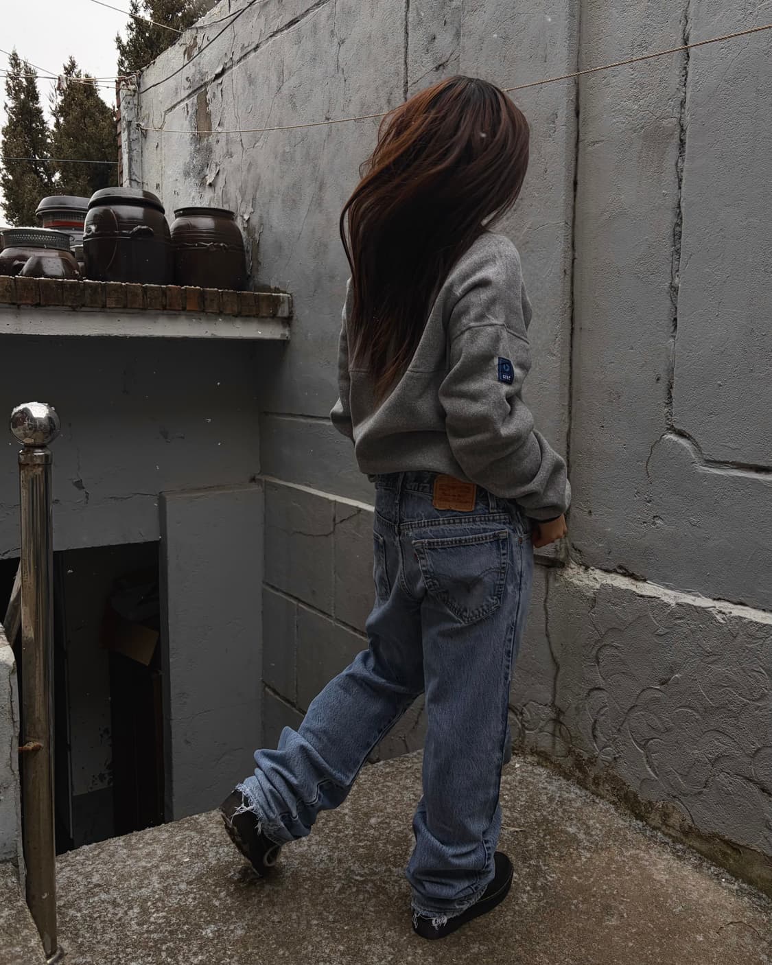 00s LEVIS 517 denim boots cut pants 상품이미지4