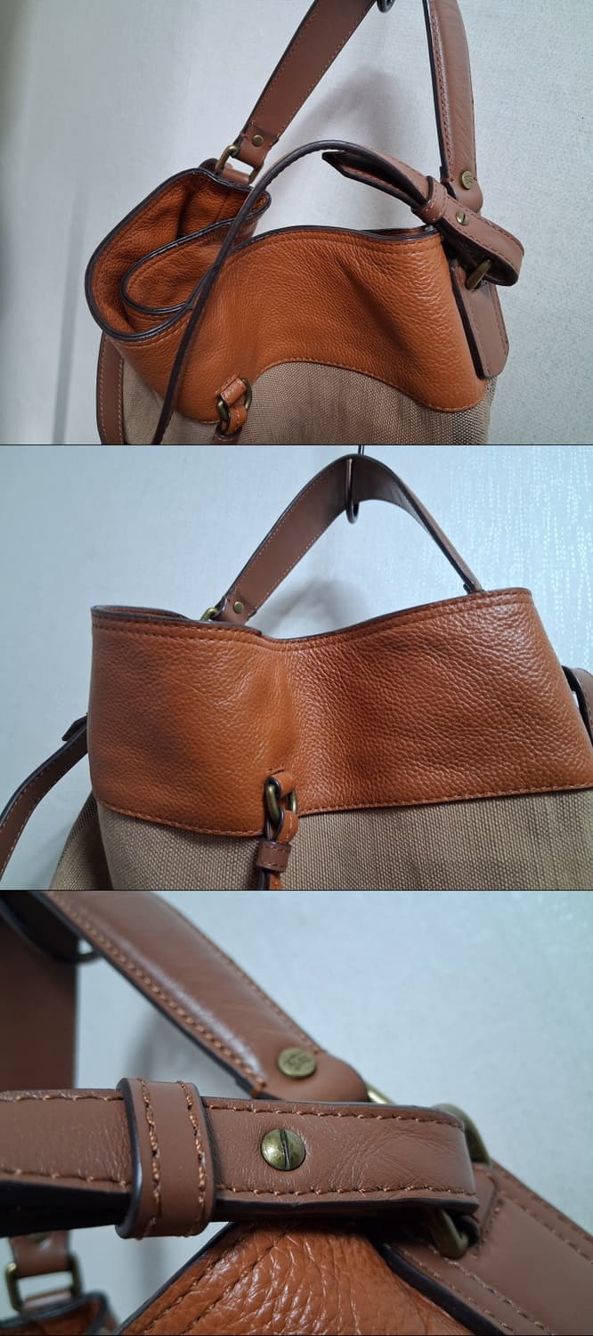 버버리 애쉬비 체크호보백 소가죽배색 큰사이즈 상품이미지4