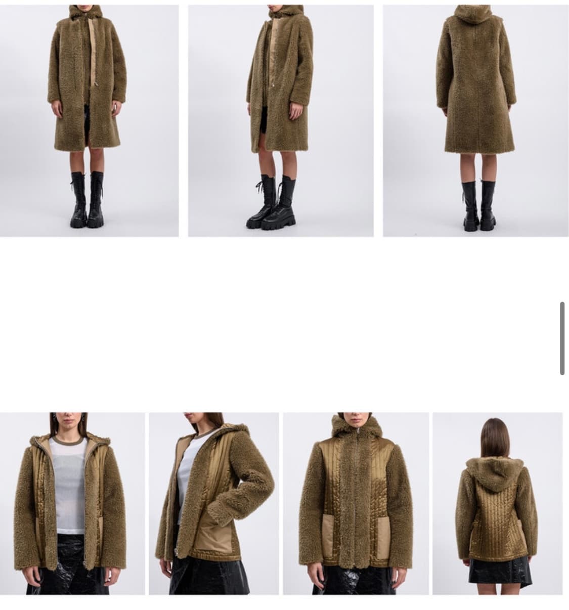 헬무트랭 레이어드 폭스 퍼코트 자켓 상품이미지3