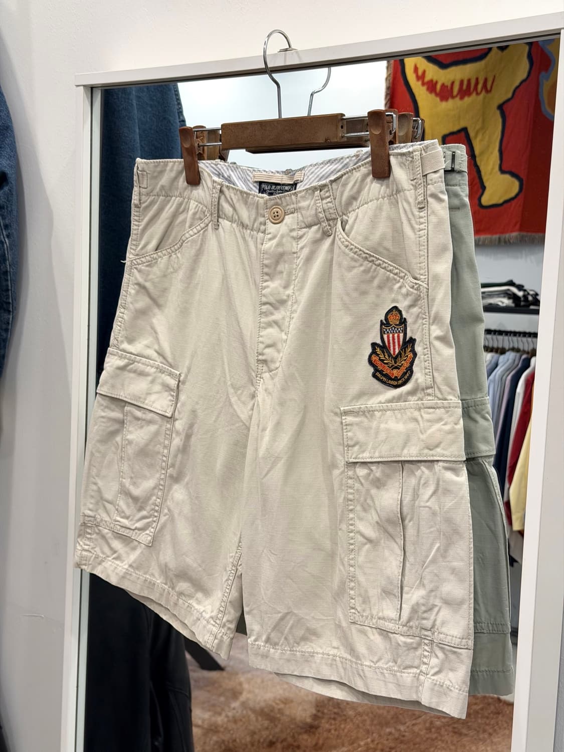 90-00s Polo Jeans 폴로 진스 밀리터리 카고 립스탑 쇼츠 상품이미지1