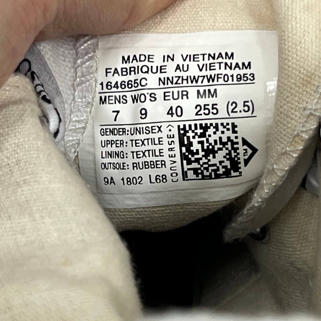 컨버스 X JW 앤더슨 런스타 하이크 하이탑 스니커즈 255 상품이미지9