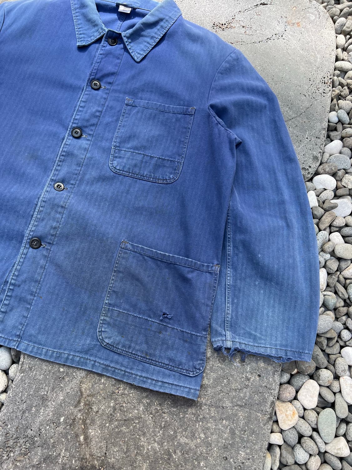 FADED BLUE OLD VINTAGE HBT 헤링본 프렌치워크자켓 상품이미지5