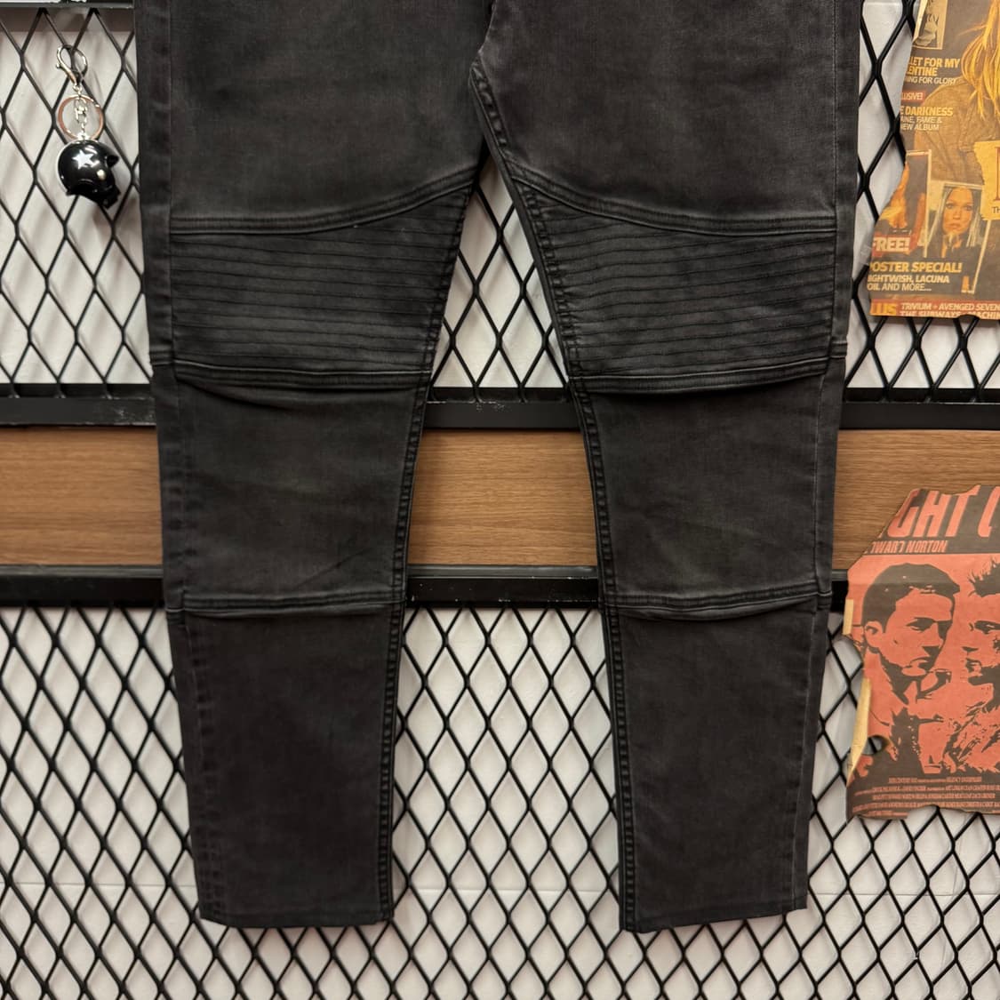 올세인츠 혹슬리 코튼 데님 팬츠 스키니핏 흑청 상품이미지4