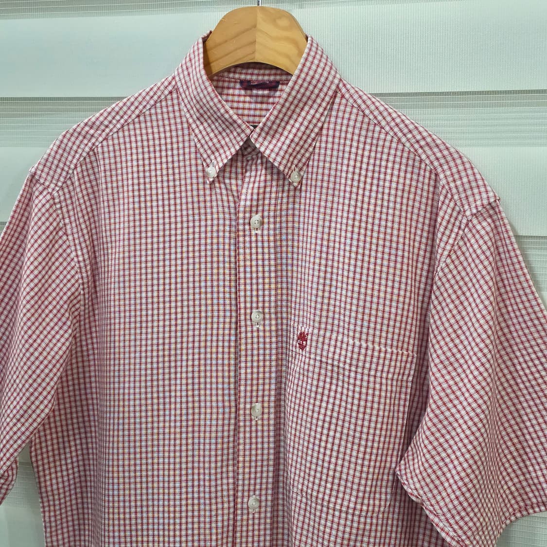 팀버랜드 반팔 체크셔츠- 95-100정도 상품이미지2