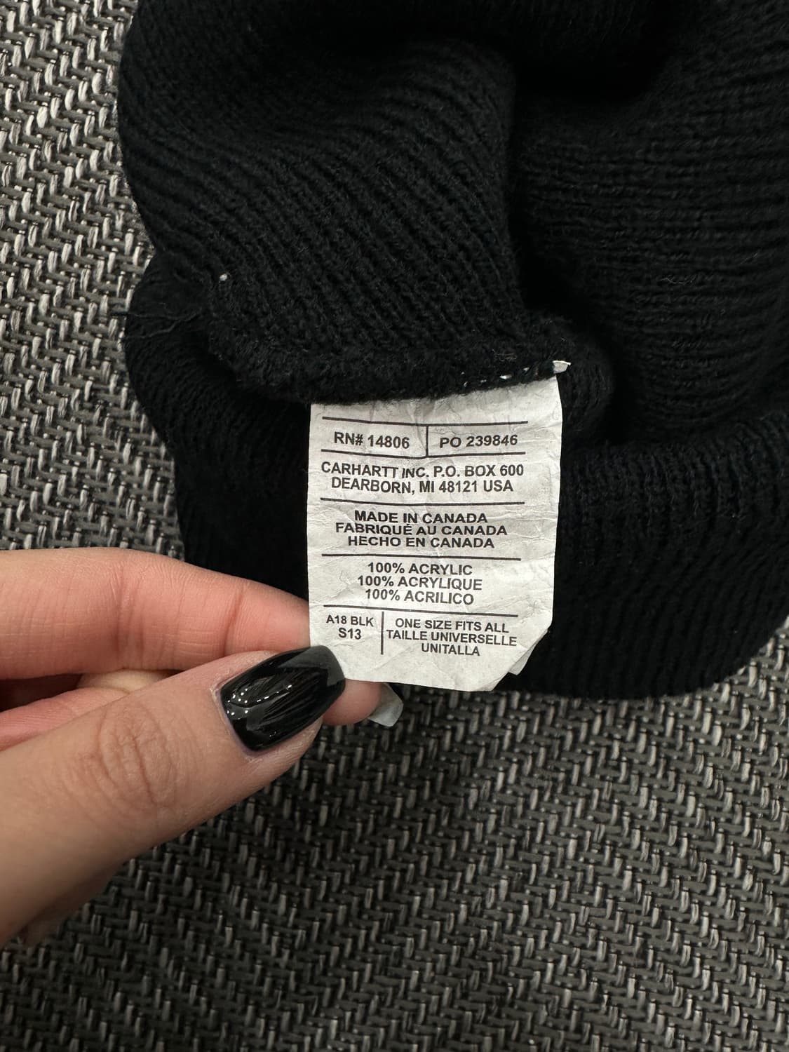 칼하트 비니 블랙 상품이미지2