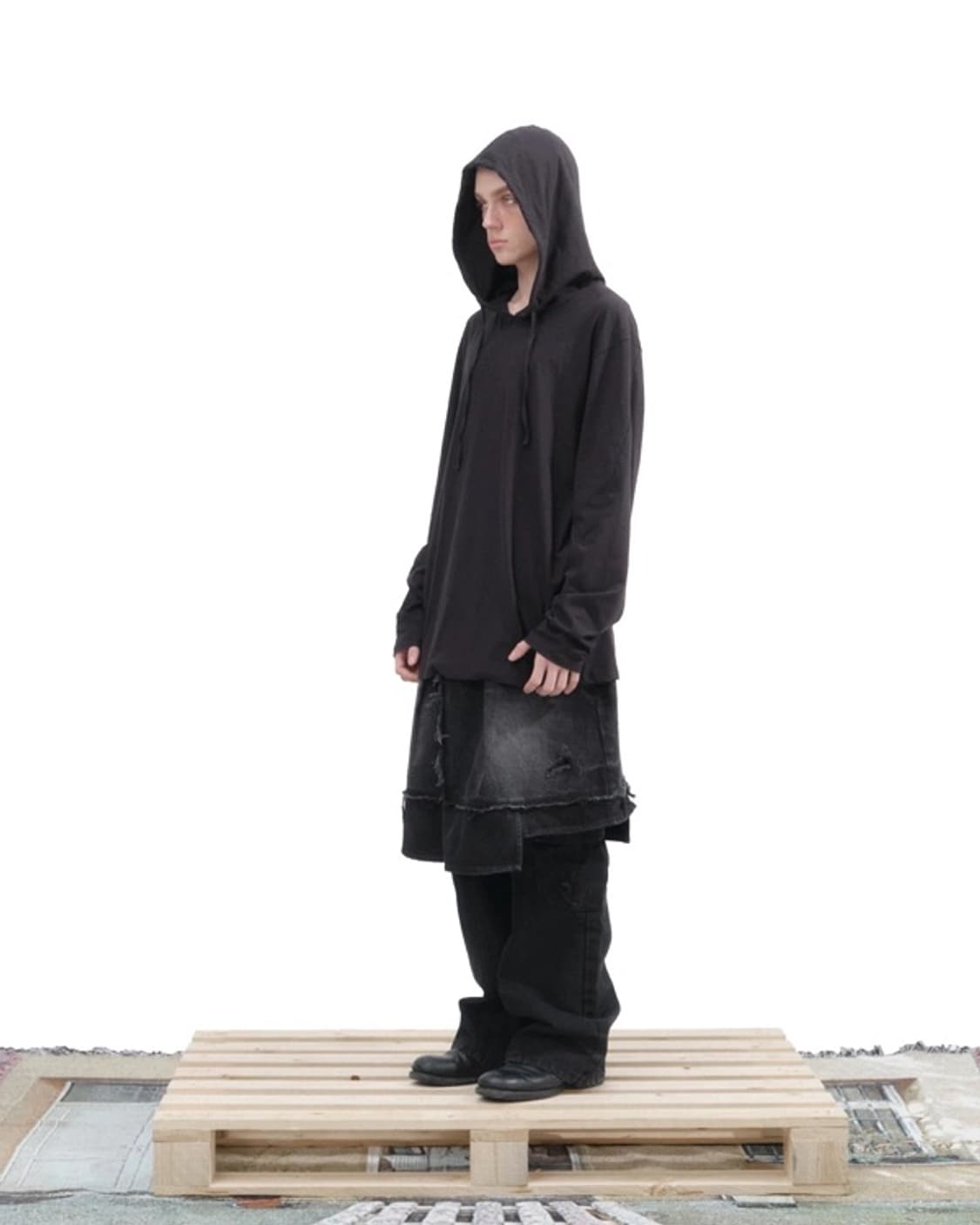 ecrzn 에크라손 UNDER ONES HOOD BLACK 상품이미지2