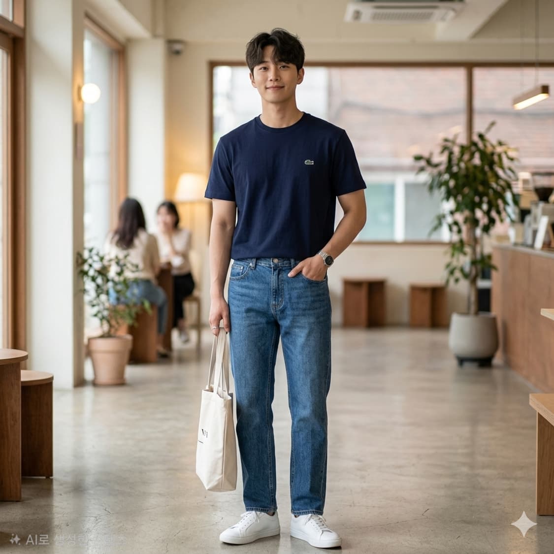 라코스테 로고 반팔 티셔츠 상품이미지1