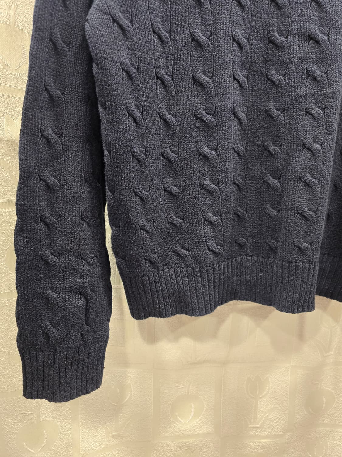 폴로 랄프로렌 네이비 케이블 니트 L(100) 상품이미지4