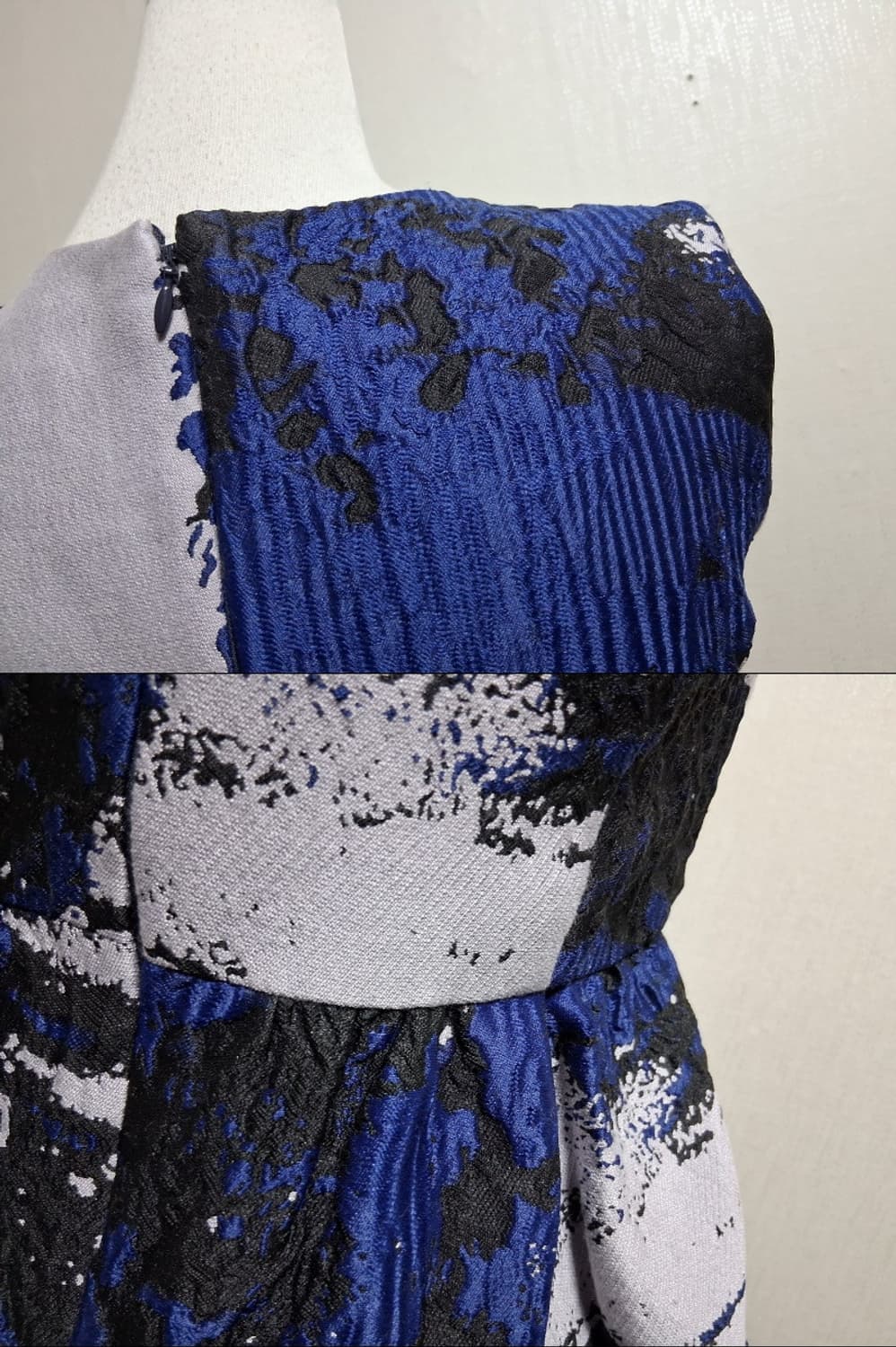 일본빈티지 Chesty모던 아트 자카드 칵테일원피스 탄탄 입체볼륨원피XS 상품이미지6