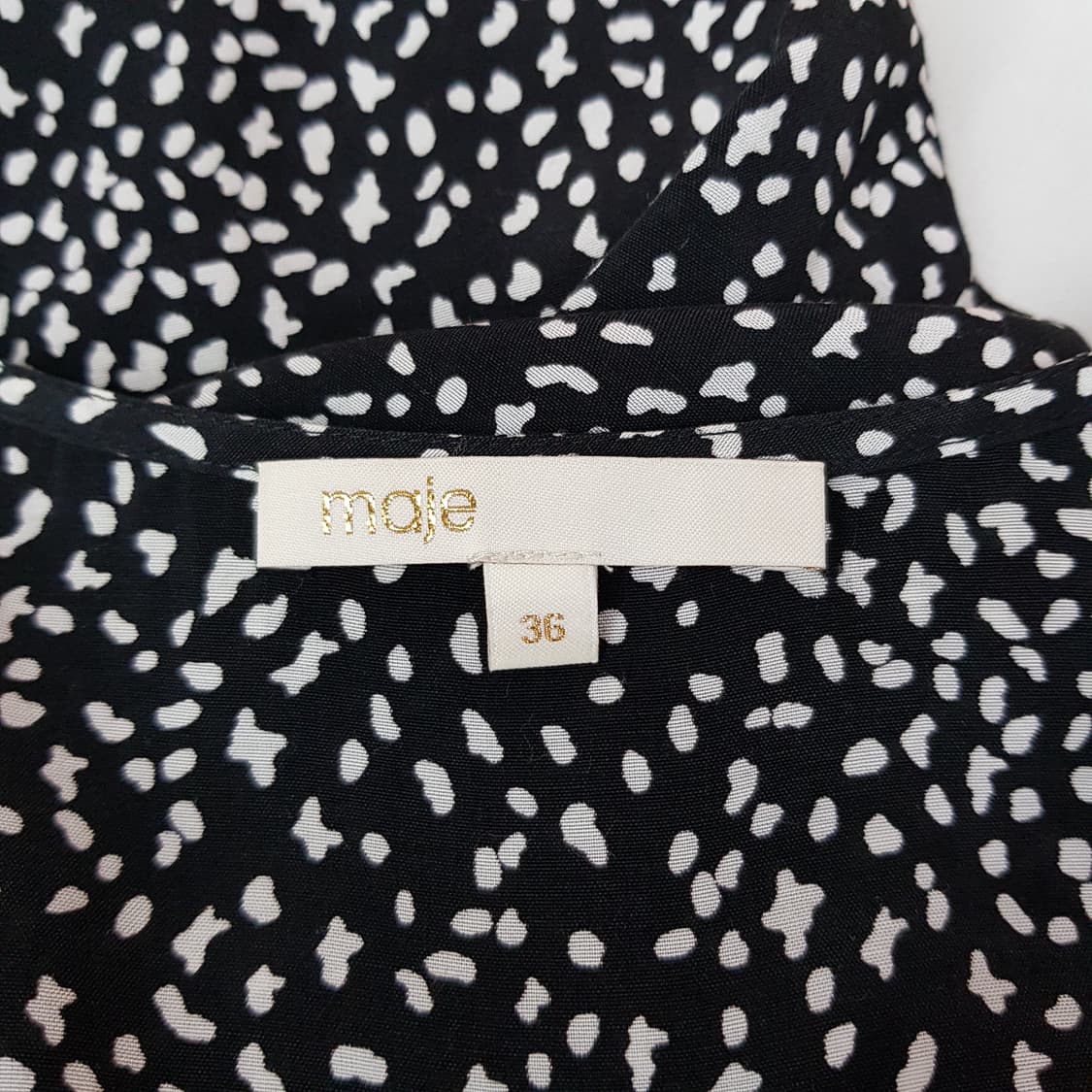 MAJE 마쥬 크레이프 프린트 원피스 36사이즈 상품이미지7