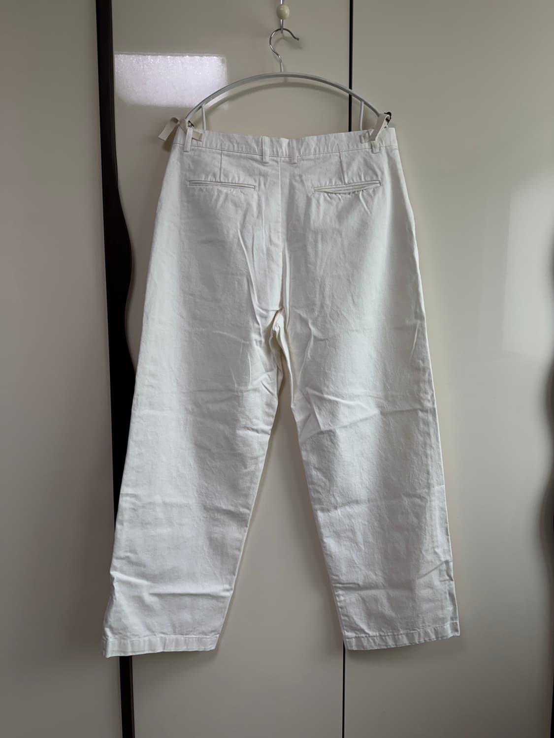 마가렛 해더 와이드 치노 아이보리 L 상품이미지5
