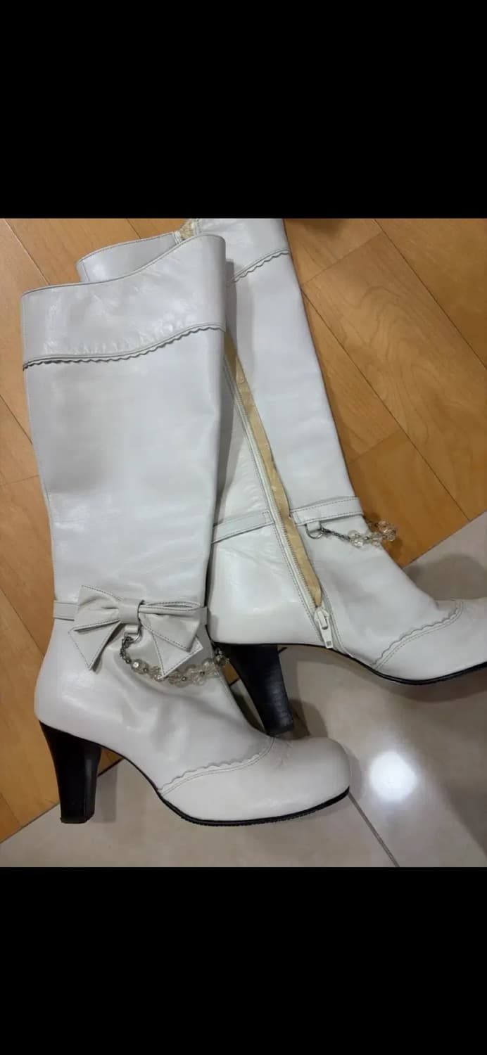 리즈리사깔 고전 일브빈티지 체인리본 부츠  상품이미지1