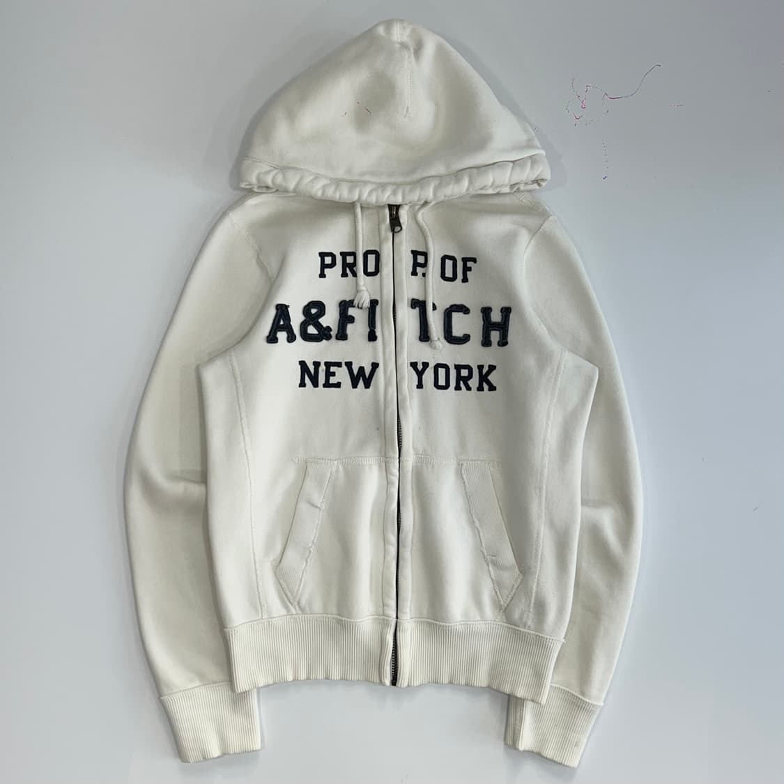 Abercrombie 아베크롬비 뉴욕 아이보리 후드집업 상품이미지3