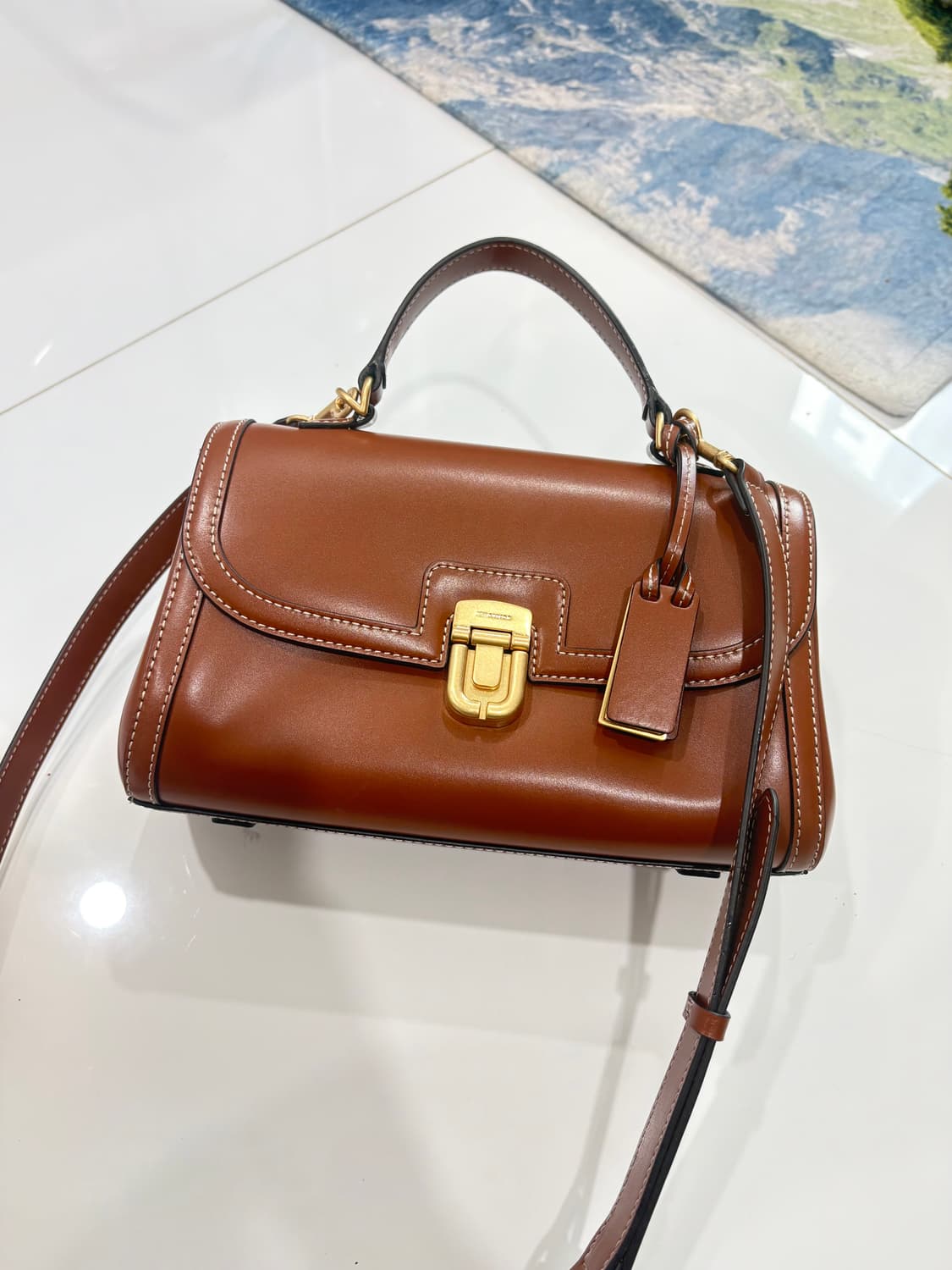 조이 그라이슨 사첼백 브라운 (최상급) 상품이미지1