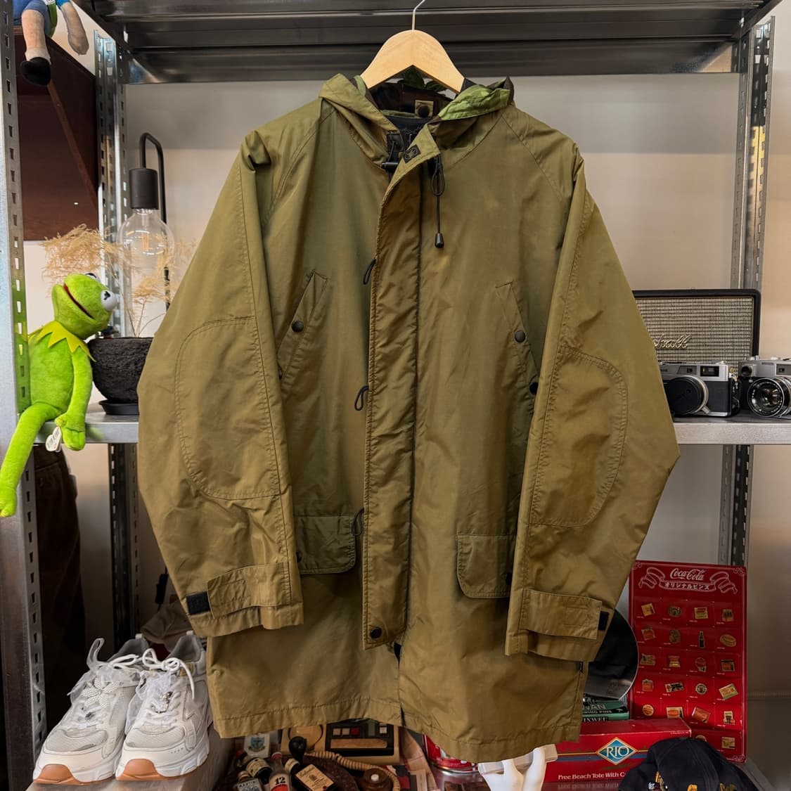 스피왁 골든 플리스 페이딩 라이트 나일론 밀리터리 파카 자켓 ~ L 상품이미지2