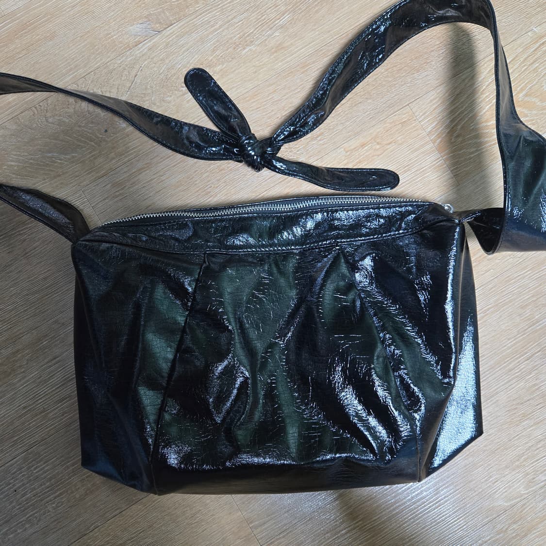 닉앤니콜 NICOLE SQUARE SHOULDER BAG/ BLACK 상품이미지3