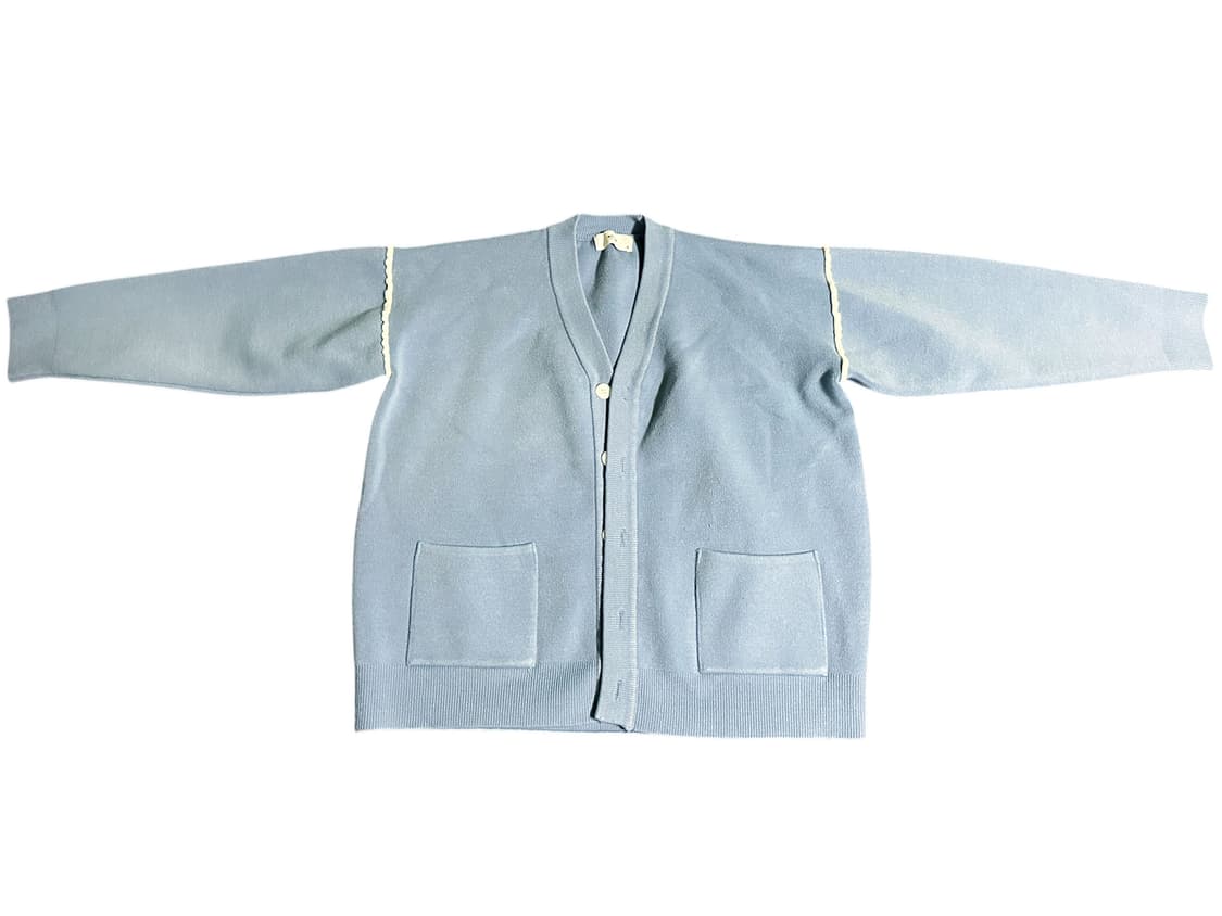 빈티지 남성 파스텔블루 가디건 상품이미지1
