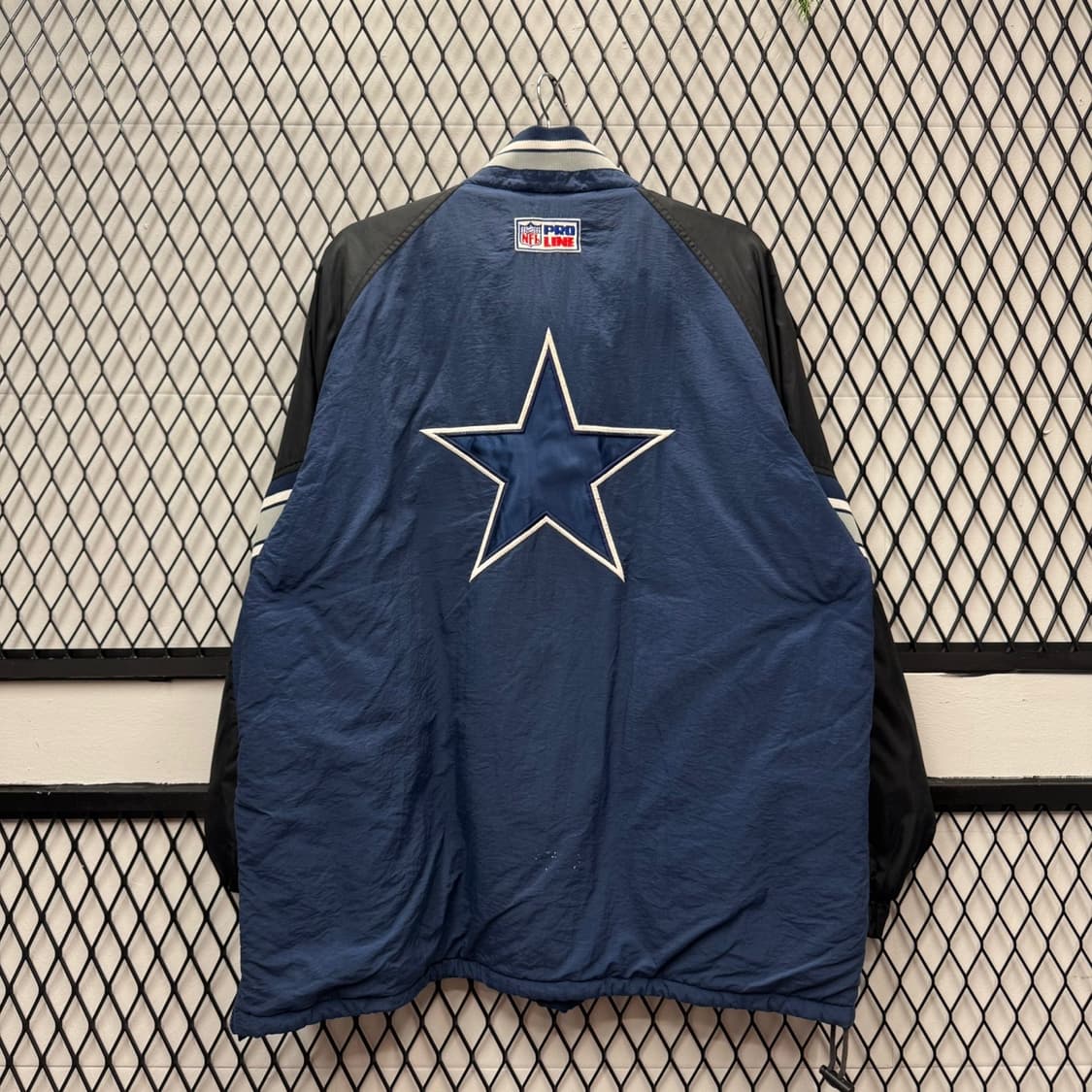 90s 스타터 X 댈러스 카우보이즈 아노락 패딩 점퍼 로고 디테일 네이비 상품이미지2