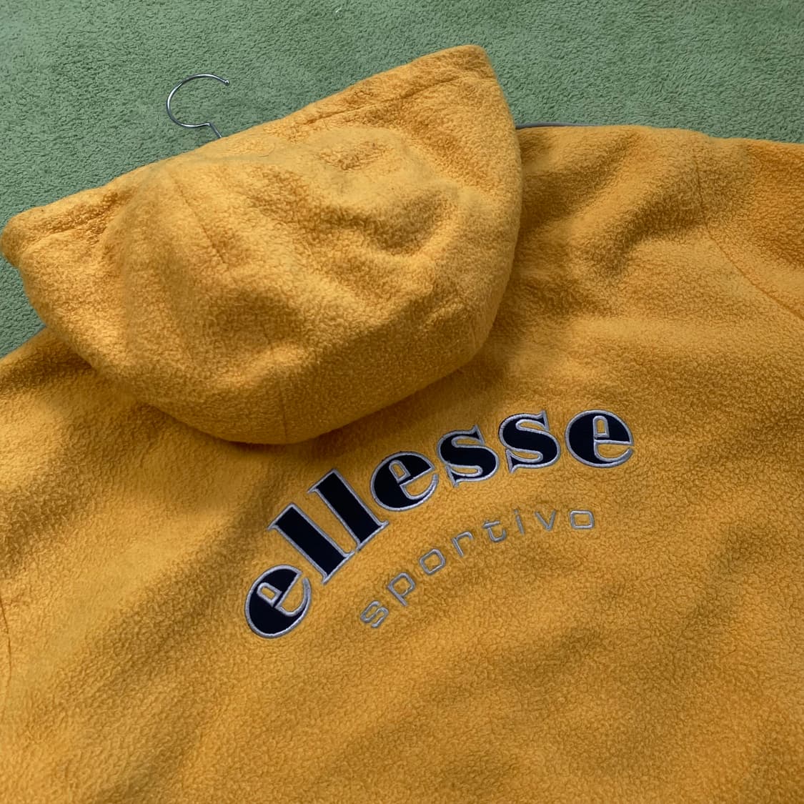 엘레쎄 옐로우 올드스쿨 후드 후리스 집업 상품이미지5