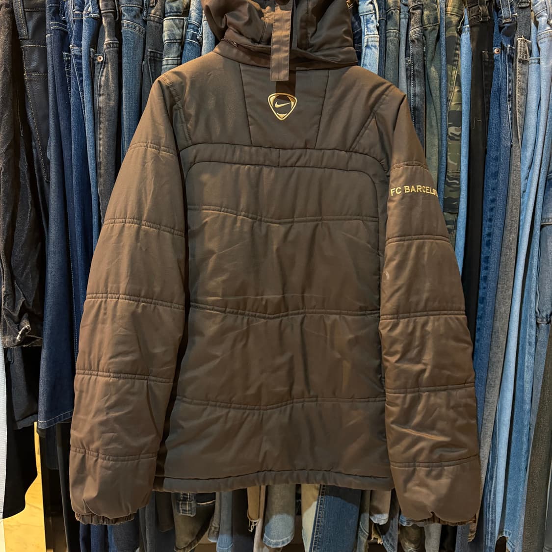 나이키 fc 바르셀로나 브라운 패딩 상품이미지4