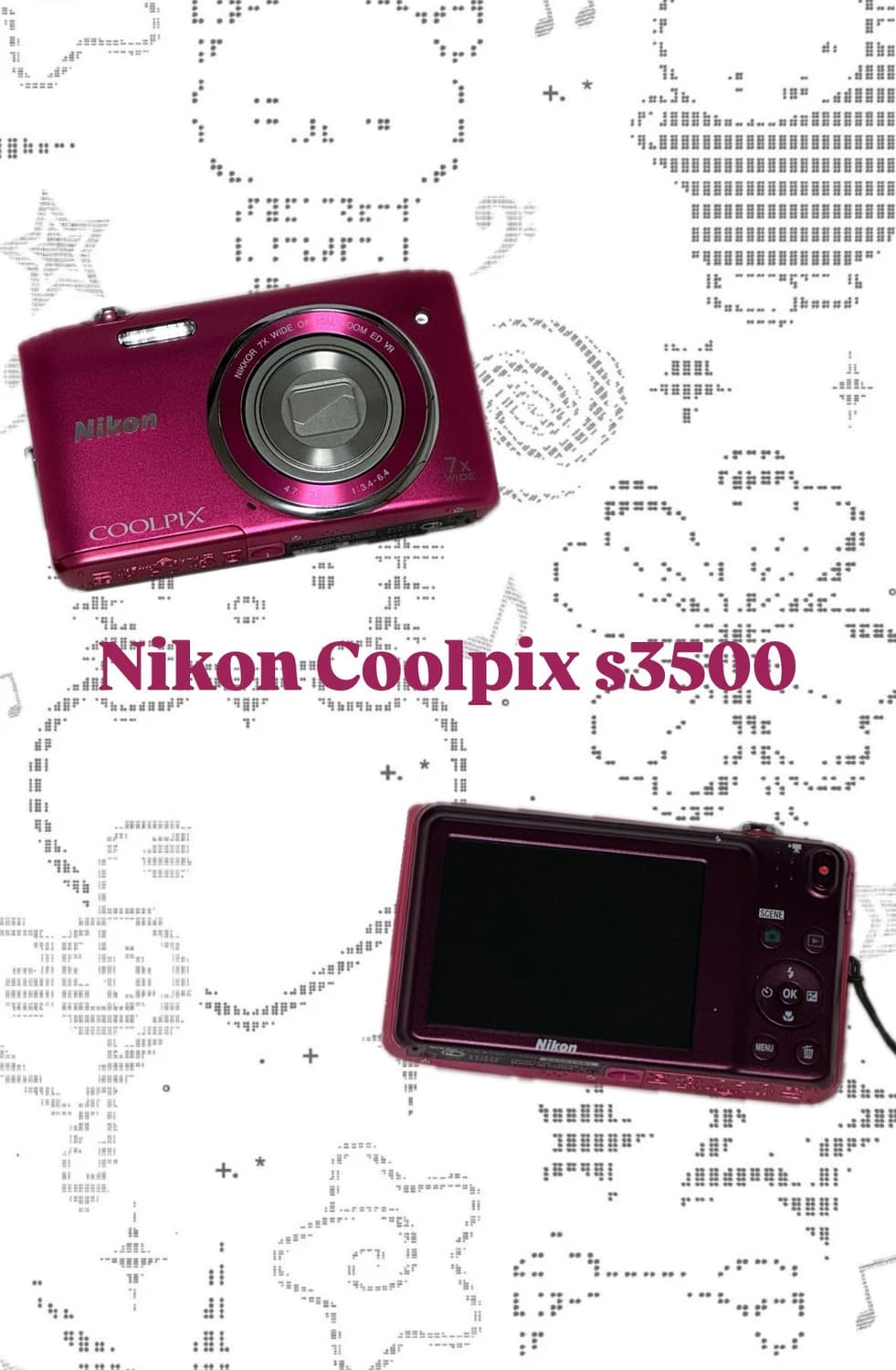 🎀 빈티지디카 Nikon coolpix 쿨픽스s3500 🎀 풀세트💗 상품이미지1