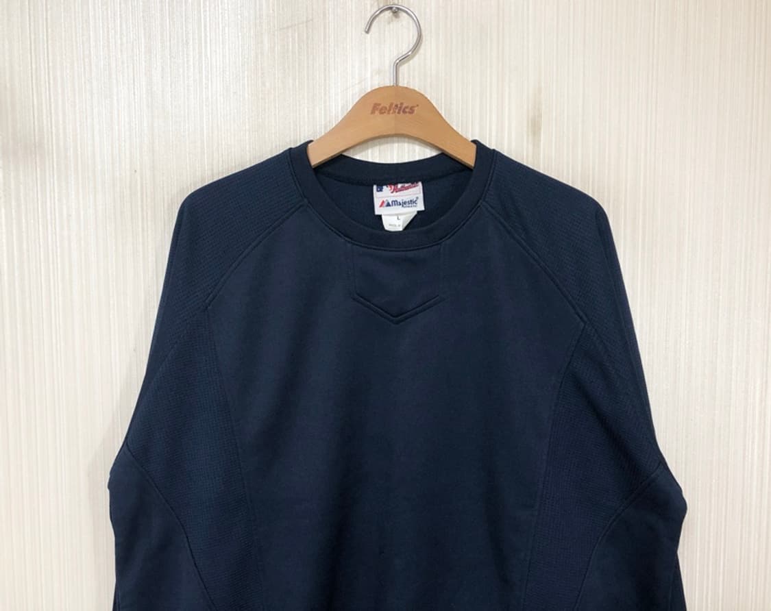 MLB 마제스틱 어센틱 플리스풀오버 L(네이비) 상품이미지2