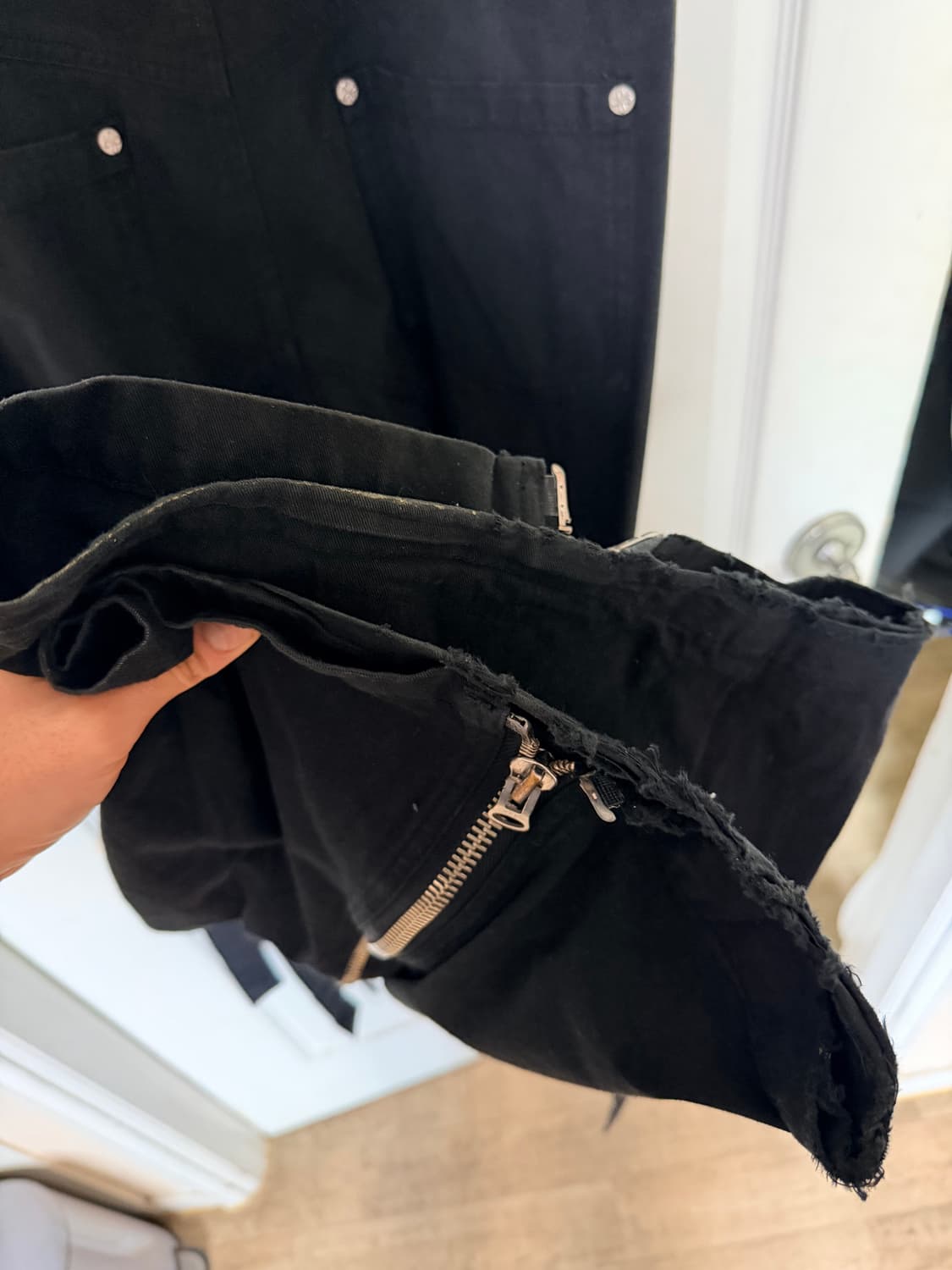 [L] 써저리 본디지 카고 팬츠 블랙 상품이미지4