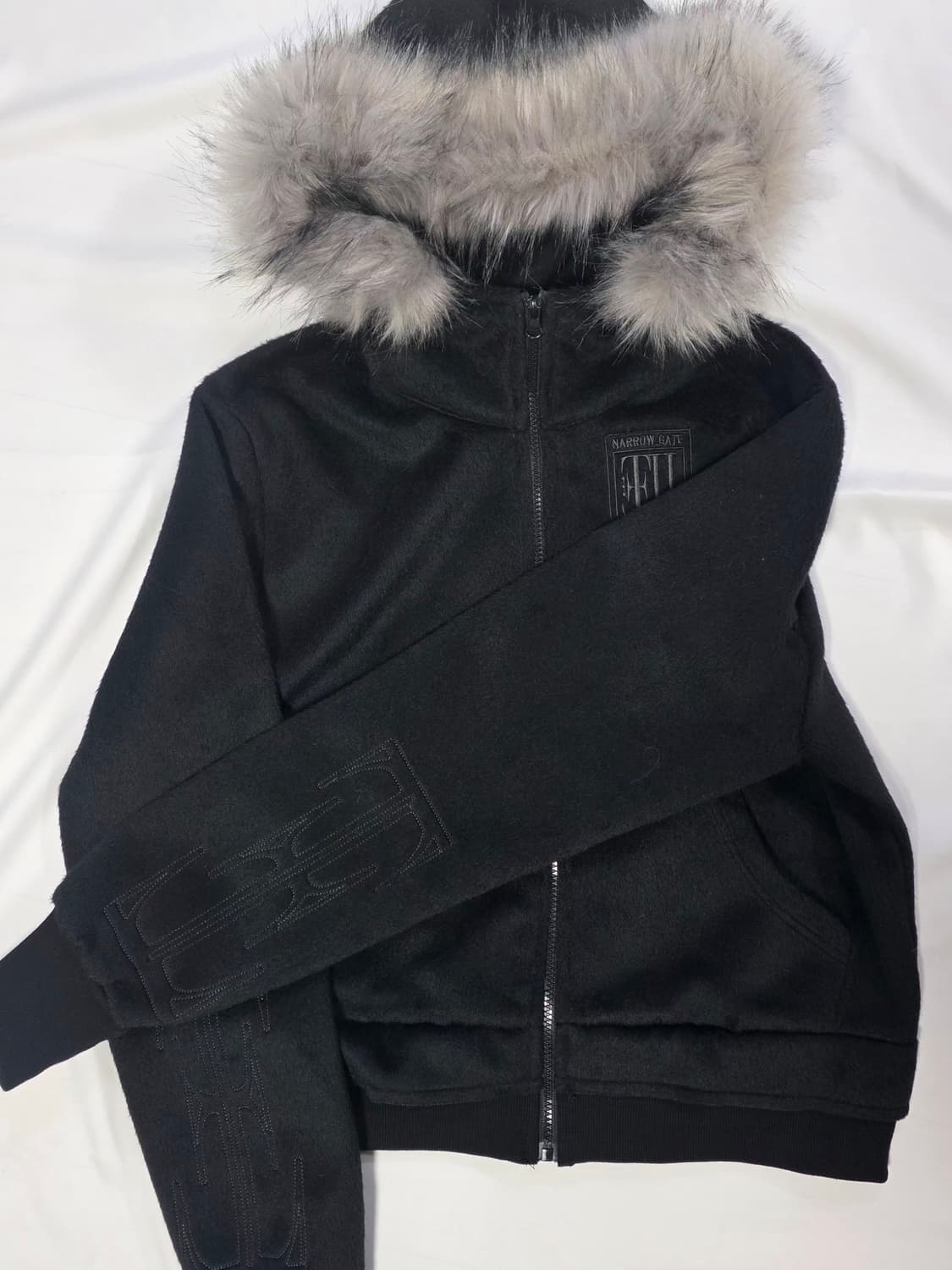 [비엑세스]라쿤 퍼 후드 상품이미지2