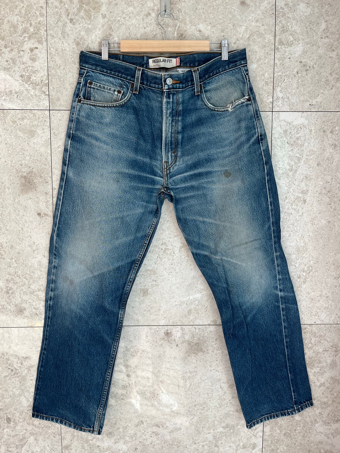 리바이스 505 레귤러핏 데님 W36 상품이미지1