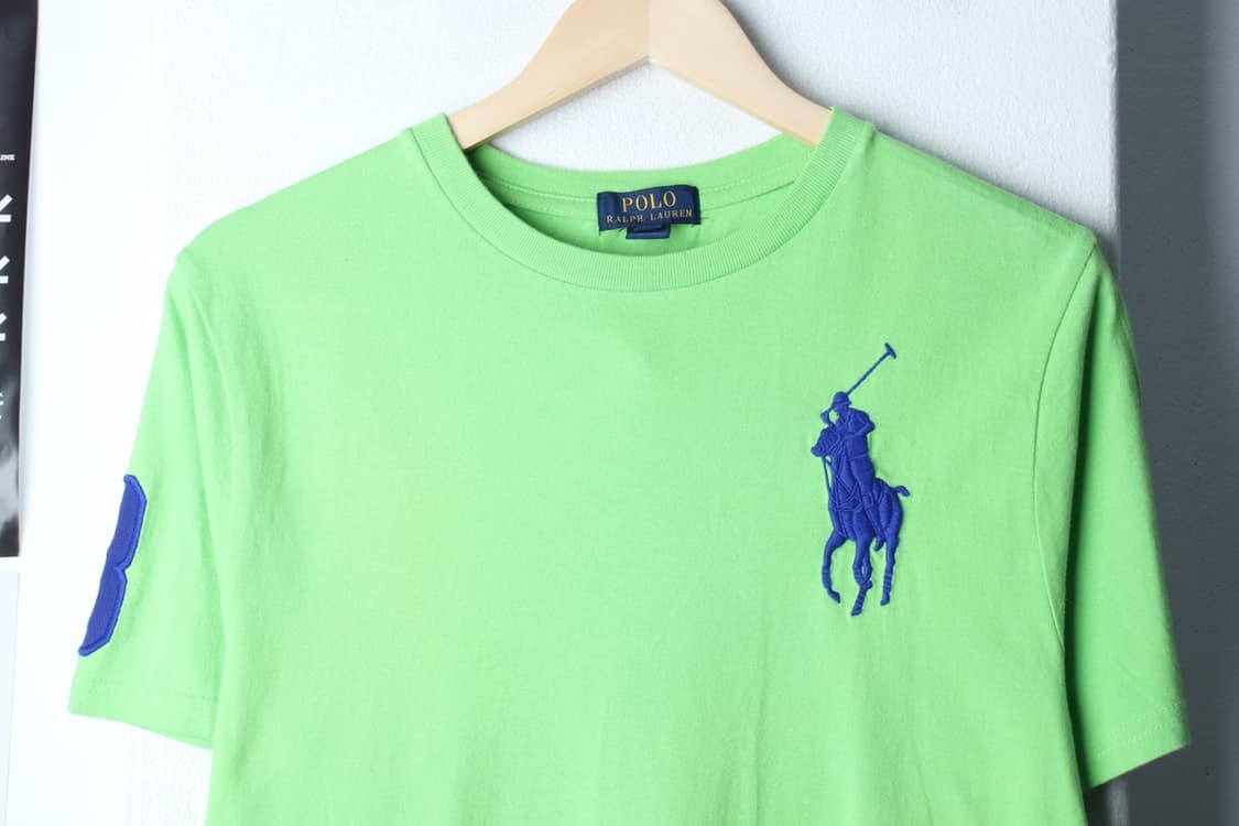 (L-XL) 폴로 랄프로렌 반팔 티셔츠 연그린 빅포니 한정판-H30239 상품이미지3