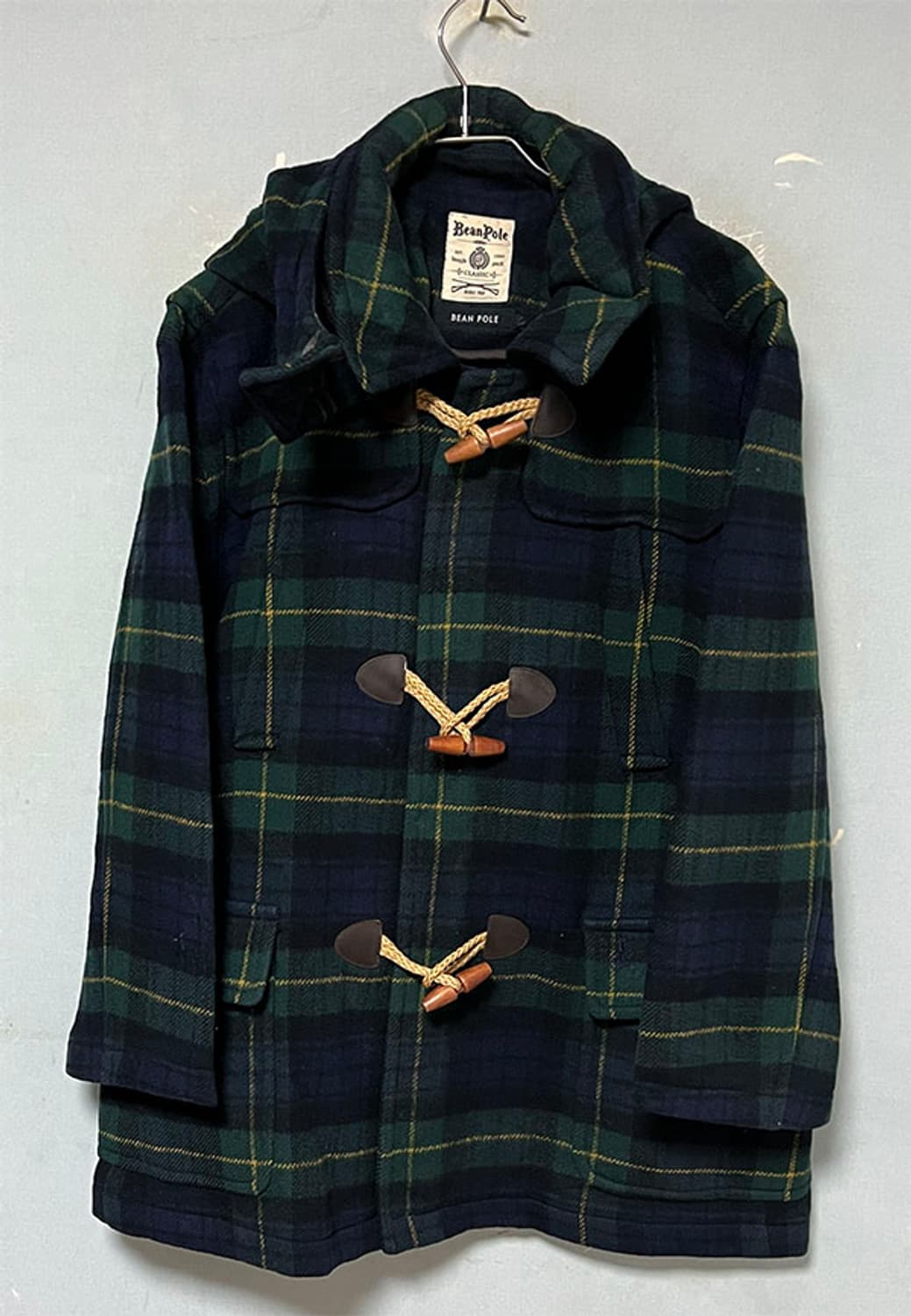 빈폴 여자 떡볶이 더플 모직코트 오버핏 체크 XXL 110 99 상품이미지1