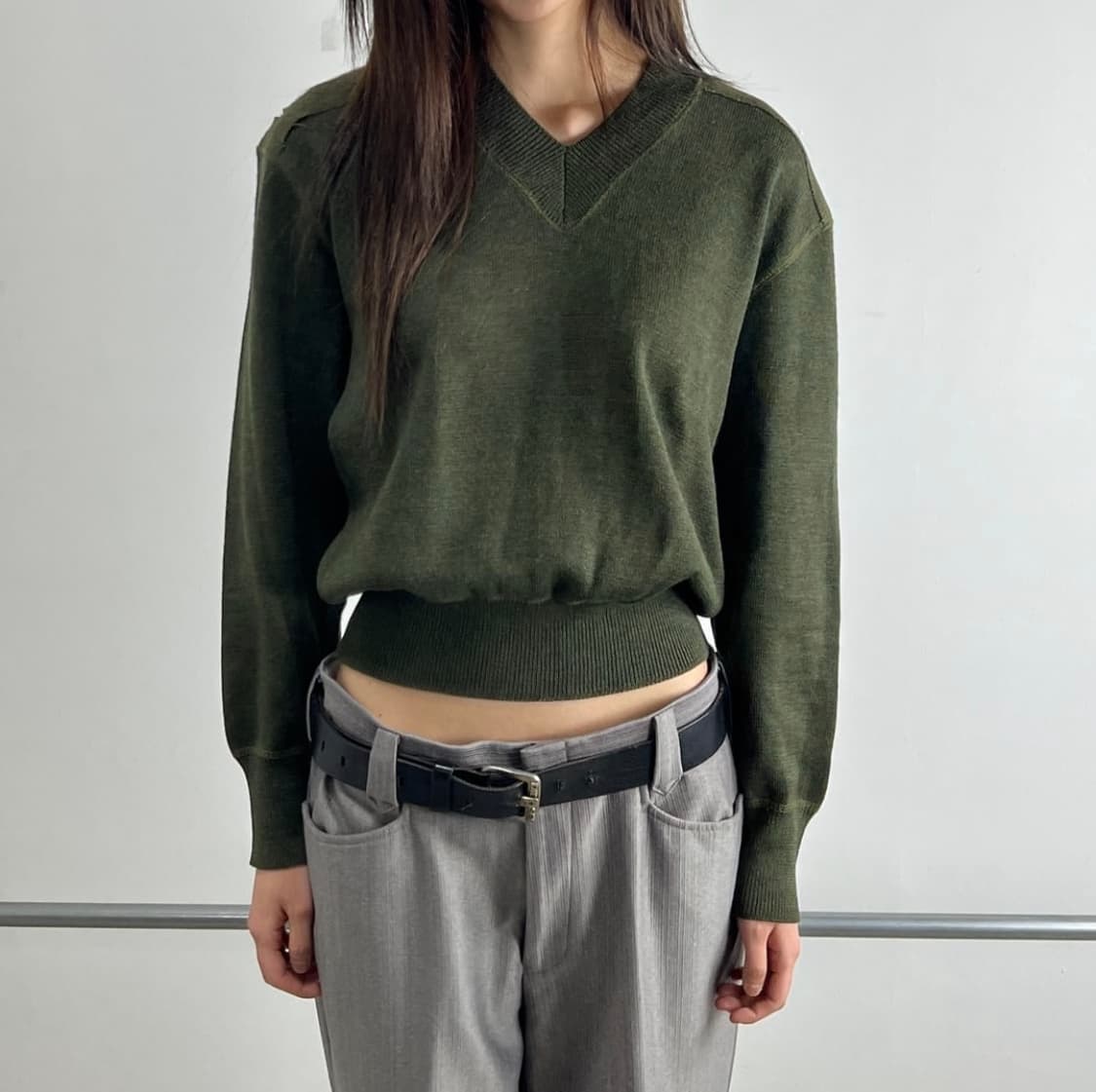 Jean paul gaultier 장 폴 고티에 헤비 울 밀리터리 니트 상품이미지5