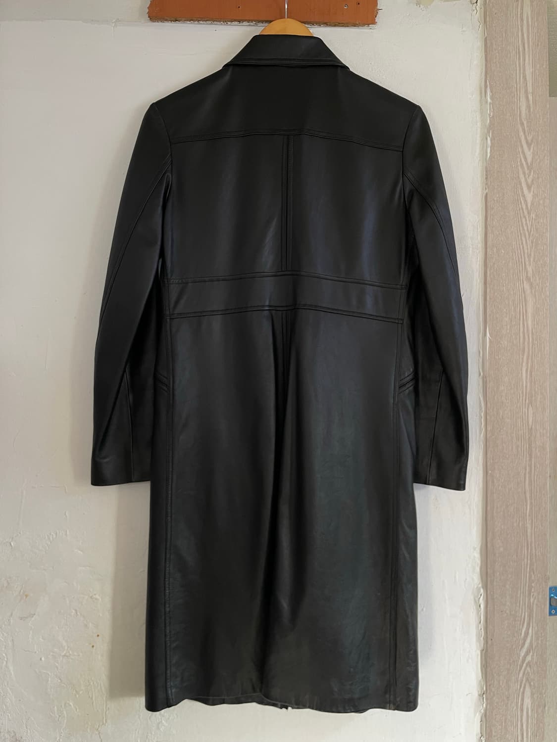 00s DKNY 양가죽 집업 코트 상품이미지2